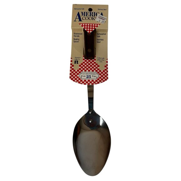 VTG NOS America Cook Rosewood Handle Basting Spoon Stainless Steel USA Made - Picture 1 of 9